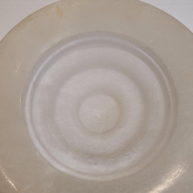 20th Century Art Nouveau Table Lamp in Alabaster, France, 1940s For Sale - Image 12 of 18