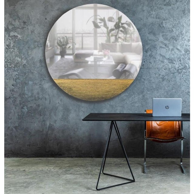 Metal Orizzonte 600 Tondo Oro Mirror by Disain1971 For Sale - Image 7 of 8