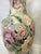 Ceramic Vintage Ceramic Vase Lamps With Elegant Floral Design on Wood Plinths- A Pair For Sale - Image 7 of 15