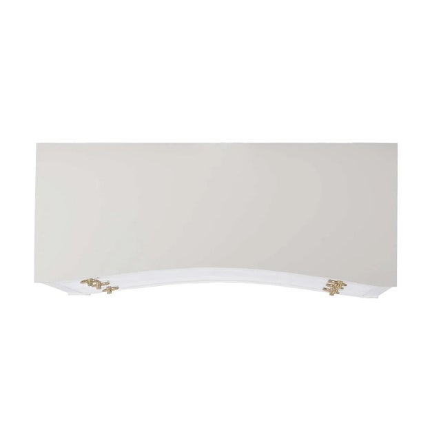 Painted White Neo Classic Incurved Commode For Sale - Image 4 of 6