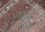 Sub-Geometric Medallion Design Persian Heriz Antique Runner in Red and Gray-Blue For Sale - Image 11 of 12