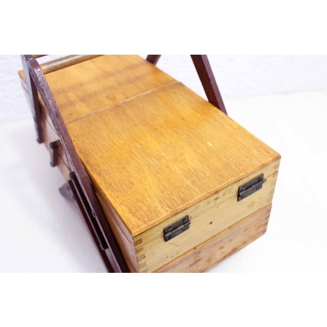 Pretty wooden workbench from the 1970s As a storage box in an office, or of course as a workbench, this box will quickly...
