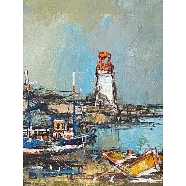 3 Vintage Original Landscape on Canvas - a Set For Sale - Image 9 of 10