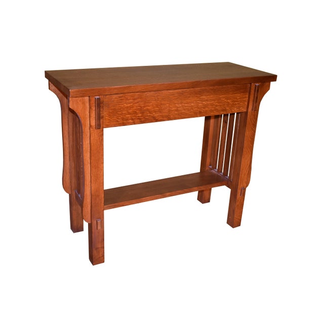 Arts & Crafts Crofter Console Table - Micheal Cherry For Sale - Image 11 of 12