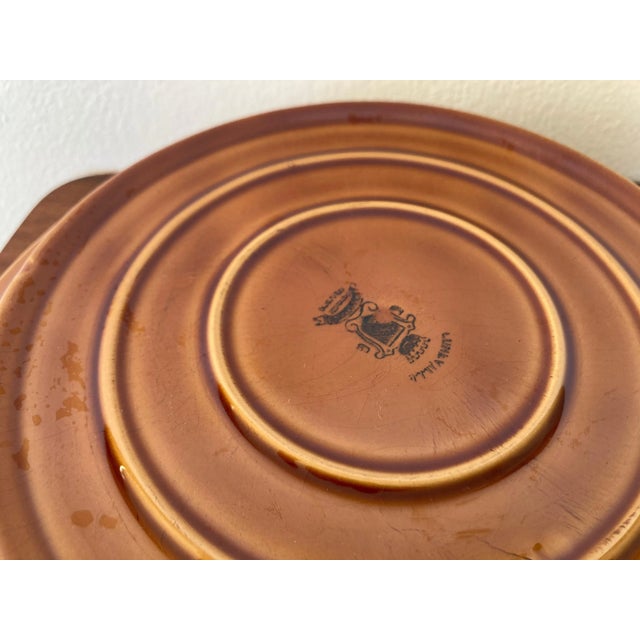 Fondue Plates from Gien Pottery, France, 1970s, Set of 3 For Sale - Image 3 of 5