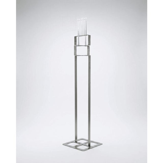 Viewpoint Floor Candleholder in Stainless Steel by Metalmorphosis Studio Dimensions: D 30 x 30 x H 180 cm. Base: 50cm...