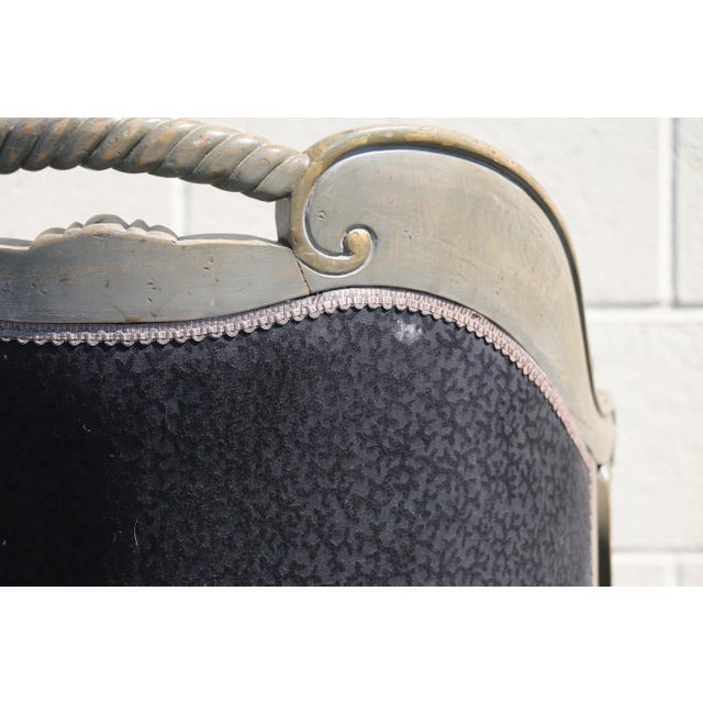 Pair of Italian Style Carved Wood Armchairs, 1990s For Sale - Image 17 of 18