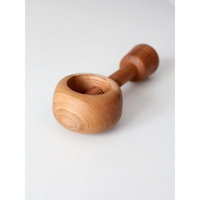 Vintage Mid-Century Turned Wood Nutcracker For Sale - Image 9 of 14