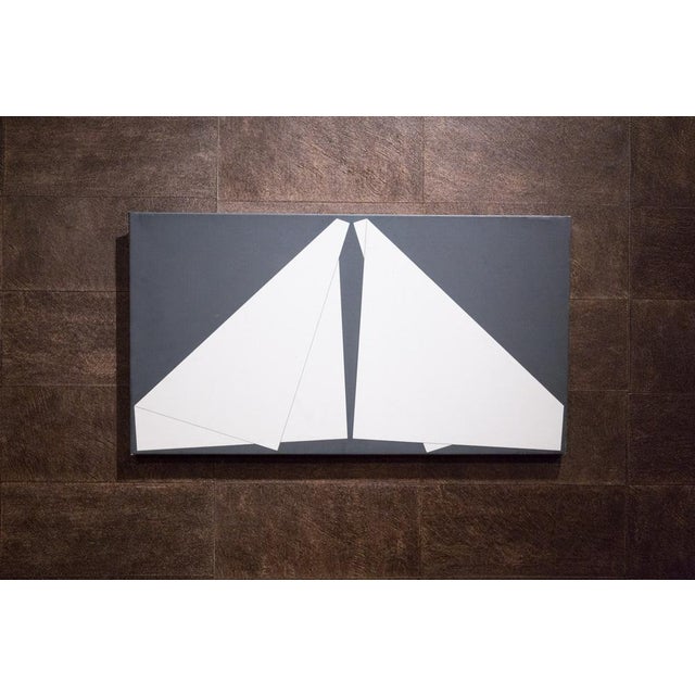 Hiroshi Yasukawa, Abstract Composition Painting, 1970s, Oil on Canvas For Sale - Image 9 of 9