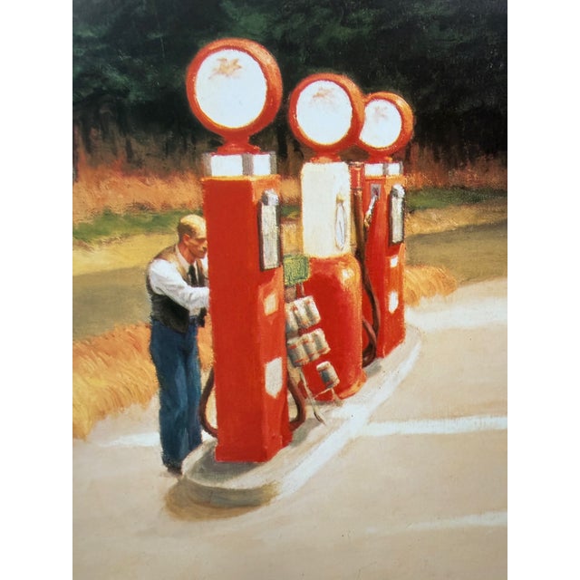 Paper After Edward Hopper (1882-1967), Gas, 1940, Copyright Museum of Modern Art New York, Printed in Great Britain For Sale - Image 7 of 11