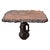 Exceptional hand-carved organic side table, most likely crafted from camphor wood, featuring a sculptural naturalistic...