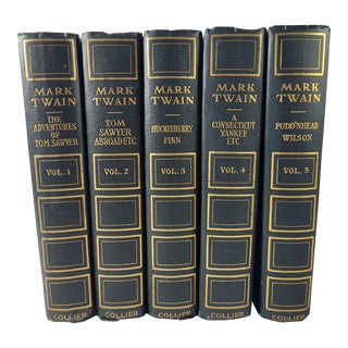 1910s Vintage Mark Twain Books - Set of 5 For Sale