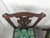 Pair of Antique Carved Wood Chippendale Style Side Chairs With Green Brocade Seats For Sale - Image 14 of 18