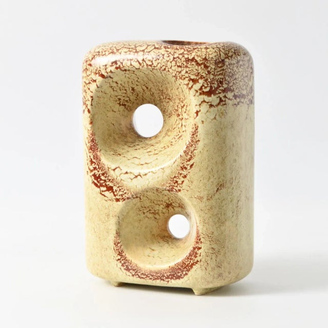 Mid-Century Modern Italian Ceramic Vase from Bertoncello, 1970s For Sale - Image 3 of 11