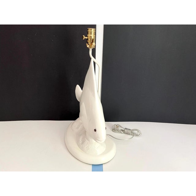1970s Ceramic Fish Lamp For Sale - Image 15 of 18