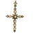 Victorian 14k Rose Gold Pearl & Old Mine Diamond Cross Pendant, C. 1890 For Sale - Image 11 of 13