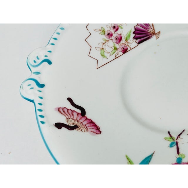 Minton Minton Aesthetic Chinoiserie Dessert Handled Plate For Sale - Image 4 of 12