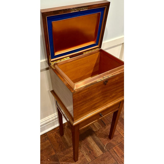 Wood Alfred Dunhill Mahogany Humidor Cabinet | Gentleman’s Cigar Cabinet | English Tobacco Cabinet For Sale - Image 7 of 10
