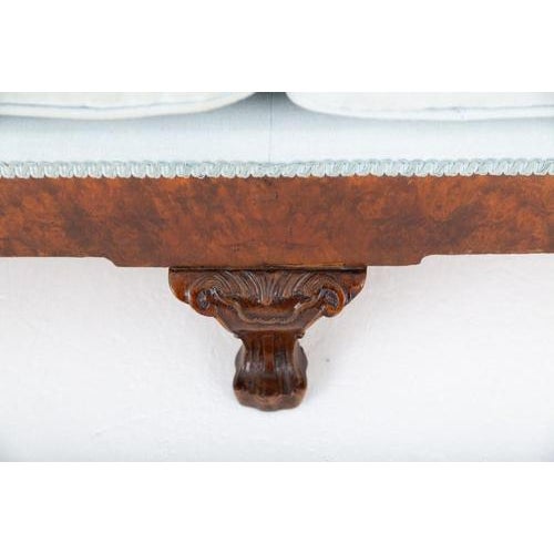 Chippendale Revival Settee Sofa in Walnut, 1890s For Sale - Image 3 of 4