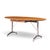 Mid-Century Modern Imperial Mid Century Oval Walnut and Chrome Desk For Sale - Image 3 of 9
