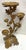 Antique French Rococo Style Gilt Metal Candelabra With Pomegranate Motifs For Sale In West Palm - Image 6 of 12