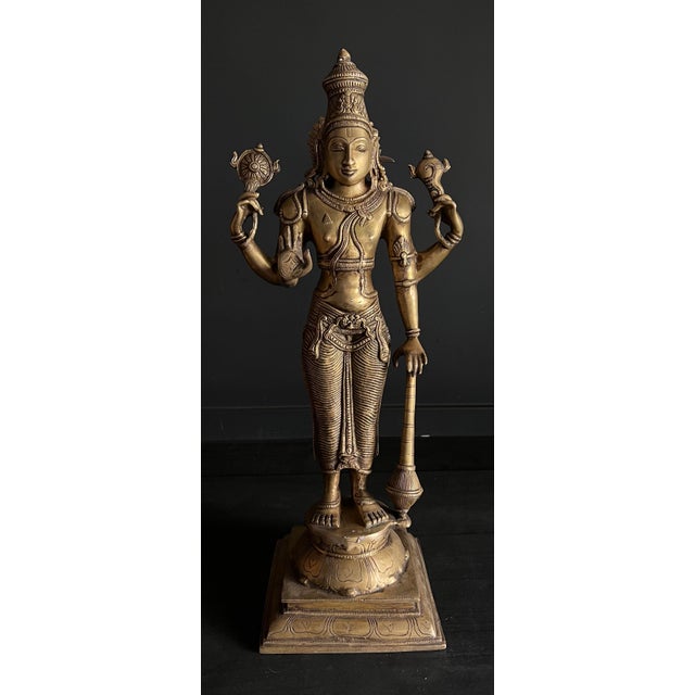 A Chola style bronze molded through the cire-perdue or lost wax process, depicting one of the most revered of all Hindu...