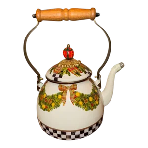 Mackenzie-Childs Evergreen Tea Kettle