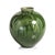 Bulbus Glazed Ceramic Vase, Deep Green For Sale - Image 4 of 4
