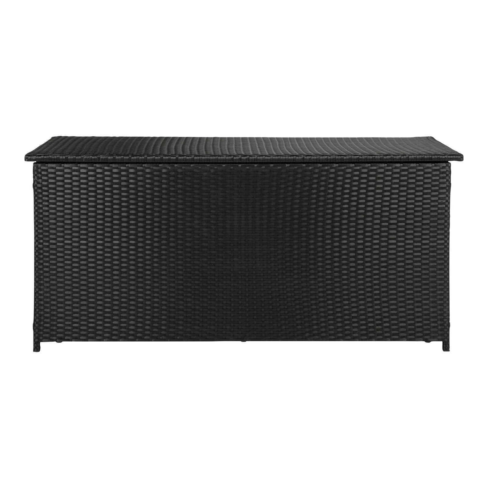 Contemporary Rattan 53-Inch W 13 Gallon Outdoor Storage Box in Black ...