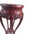 Chinese Vintage Chinese Carved Mahogany Marble-Top Pedestal Plant Stand For Sale - Image 3 of 10