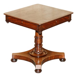 William IV Flamed Hardwood Side Table, 1830 For Sale