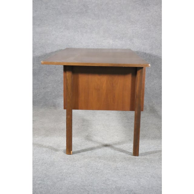 Mid 20th Century Mid-Century Walnut Desk For Sale - Image 9 of 12