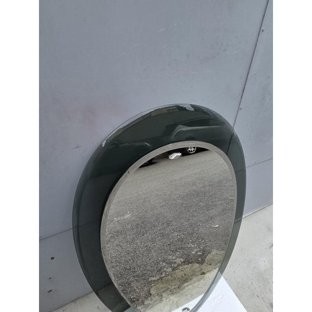 1970s Vintage Grey Teardrop Mirror from Veca, 1970s For Sale - Image 5 of 7