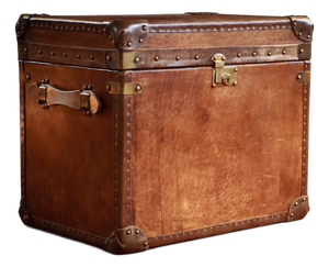 Vintage Officers Campaign White Star Trunk in Leather, 2010s