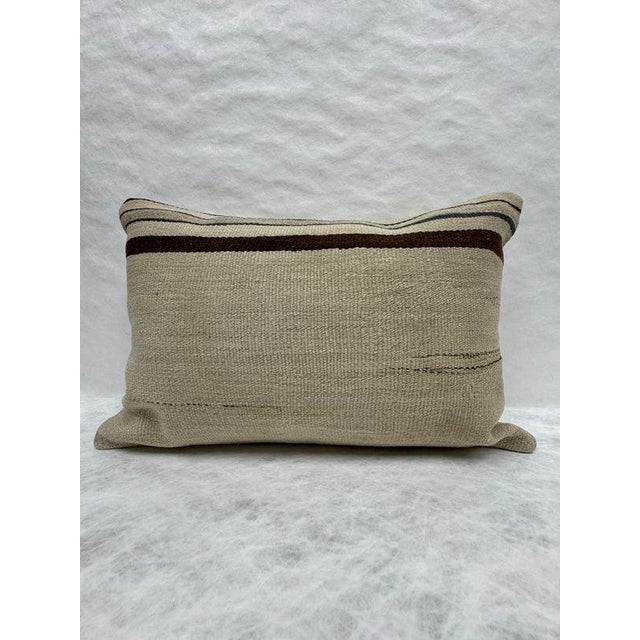 Turkish Hemp Pillow Cushion Natural Beige Brown Pillow Cushion Cover 16" x 24" #30206 Enhance your home decor with our...