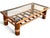 Vintage Bamboo Coffee Table With Glass Top and Rattan Details For Sale - Image 4 of 10