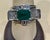 4 Carat Emerald Cut Natural Emerald & 1 Ct Diamond 14 Karat Gold Cocktail Ring For Sale - Image 4 of 18