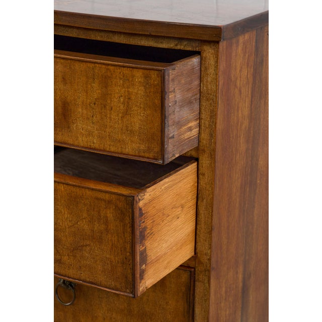 Brown 19th Century Mahogany Chest With Lion Head Pulls For Sale - Image 8 of 14