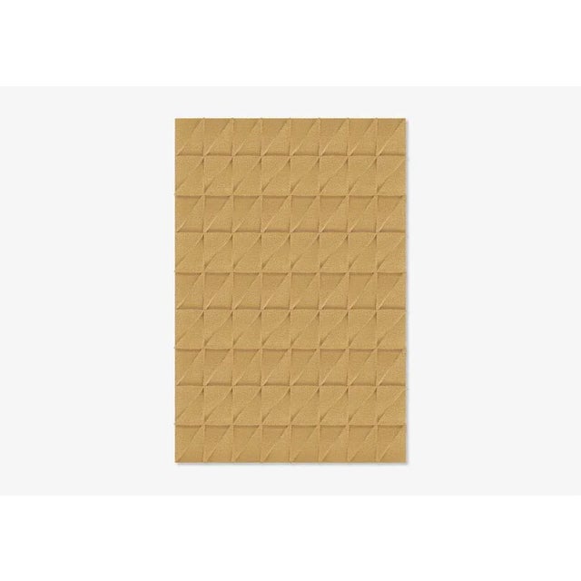 Contemporary Natural Triangle Textured Rug from Marqqa For Sale - Image 3 of 3