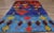 Blue Colorful Vintage Moroccan Azilal Rug - 04'03 X 10'08 For Sale - Image 8 of 9