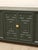Vintage Dark Green Geometric Credenza With Brass Hardware For Sale In Los Angeles - Image 6 of 12