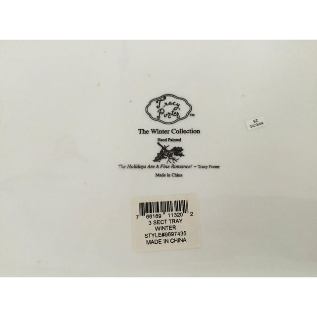 2000s Tracy Porter Winter Collection 3-Section Tray For Sale - Image 4 of 8