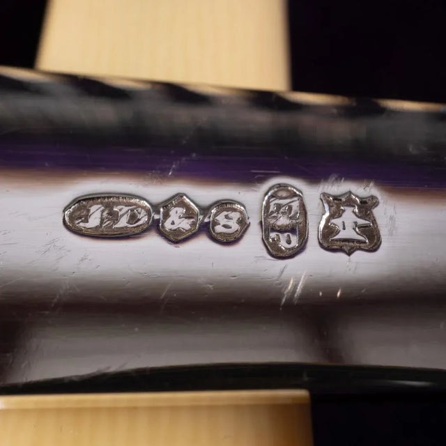 Sheffield Antique James Deakin & Sons Silverplated FIsh Fork and Knife Set- 24 Pieces For Sale - Image 4 of 11