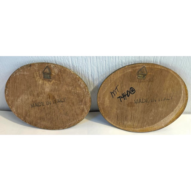 Mid 20th Century Vintage Italian Gilt Wood Bird Motif Wall Art For Sale - Image 5 of 5