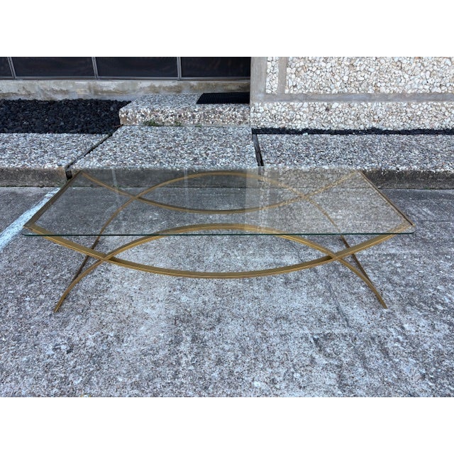 1960s 1960s Italian Modern Brass Cocktail Table For Sale - Image 5 of 6