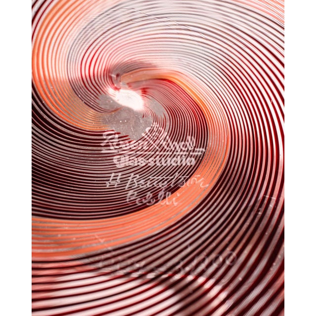 Limited Edition Filigrana Glass Vase by Mario Colelli and Hertha Bengtson for Rosenthal, Late 20th Century For Sale - Image 6 of 8