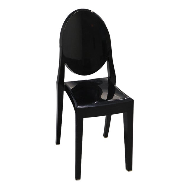 1990s Valentina Ghost Side Chair by Philippe Starck for Kartell For Sale