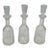 Set of Three Lismore Wine Decanters & Stoppers by Waterford Crystal Ireland 1960s-1990s For Sale