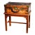 Stately Antique English Leather Ammunition Case 19th Century Wood Stand For Sale