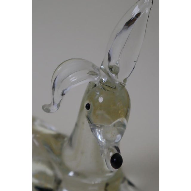 1980s Donkey Sculpture in Murano Glass with Gold Dust, 1980s For Sale - Image 5 of 11